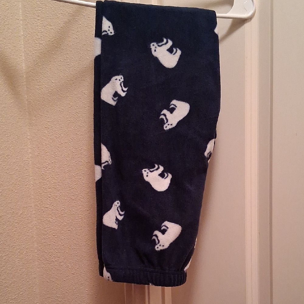 Blue and White Polar Bear Pajama Bottoms